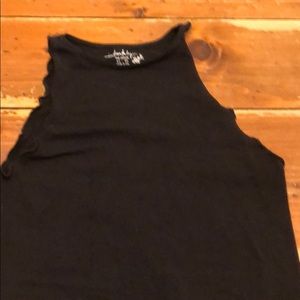 Free People Black Body Suit Thong